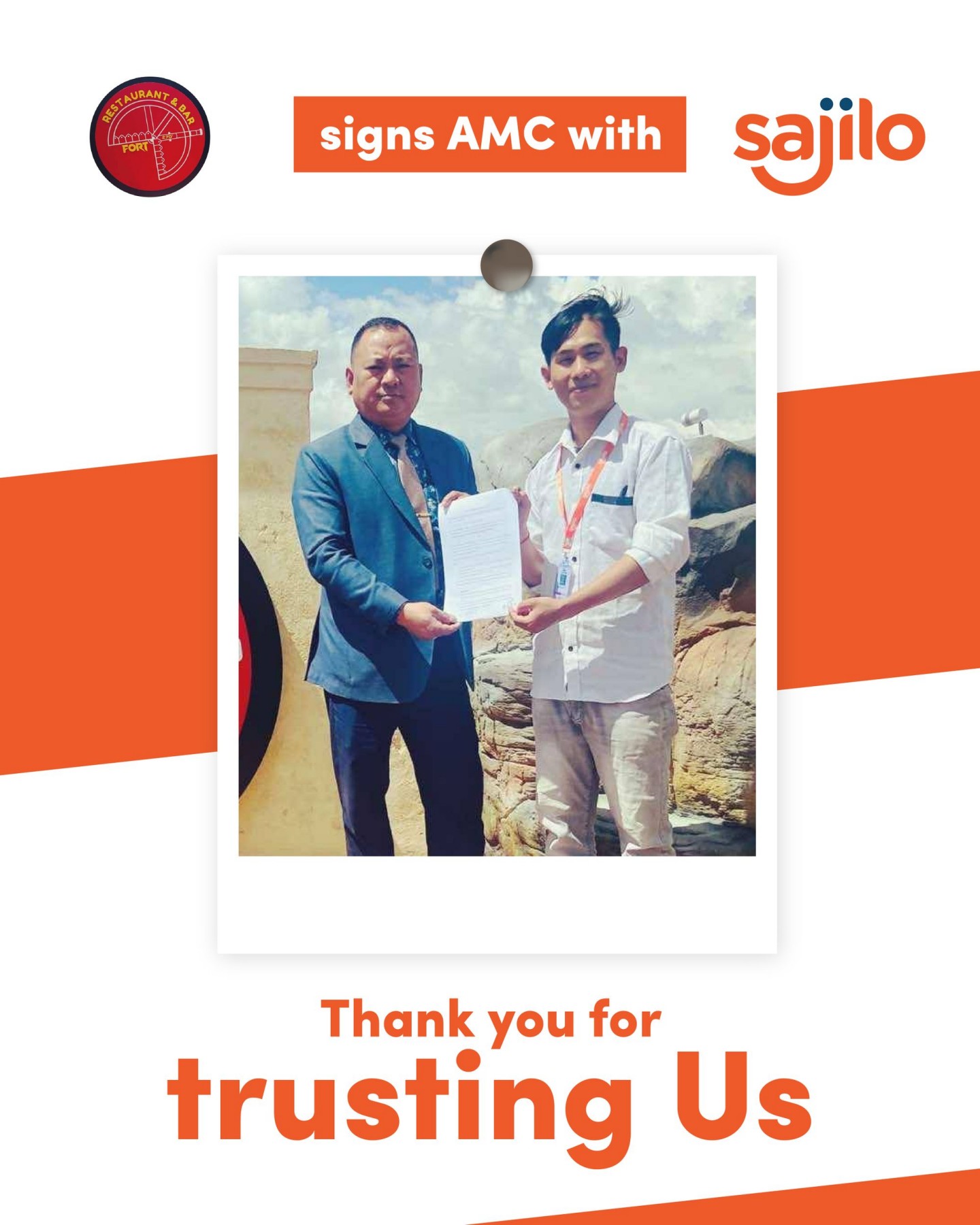 AMC signed with FORT 270 RESTRO AND BAR